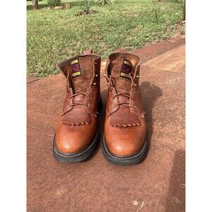 ARIAT Model 31080 Women's 8 B Leather Western Kiltie Roper Ankle Boots Brown
